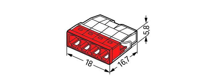 steekklem 4x0,5-2,5mm² (10 stuks)