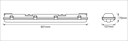 waterdicht LED-armatuur 2x7W 4000K 600mm