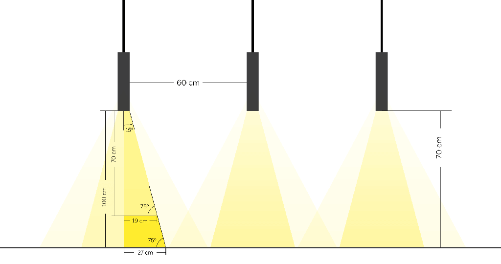 LED Pendulum Slim Tree Antraciet - 100309