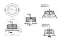 Loxone aanwezigheidsmelder inbouw Tree wit (100466)