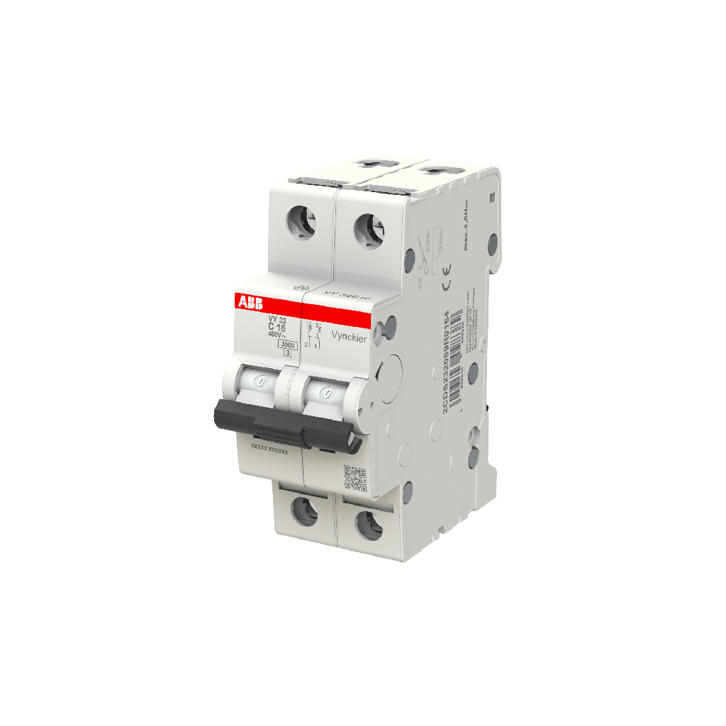 Automaat 2P - 16A - 3kA - curve C