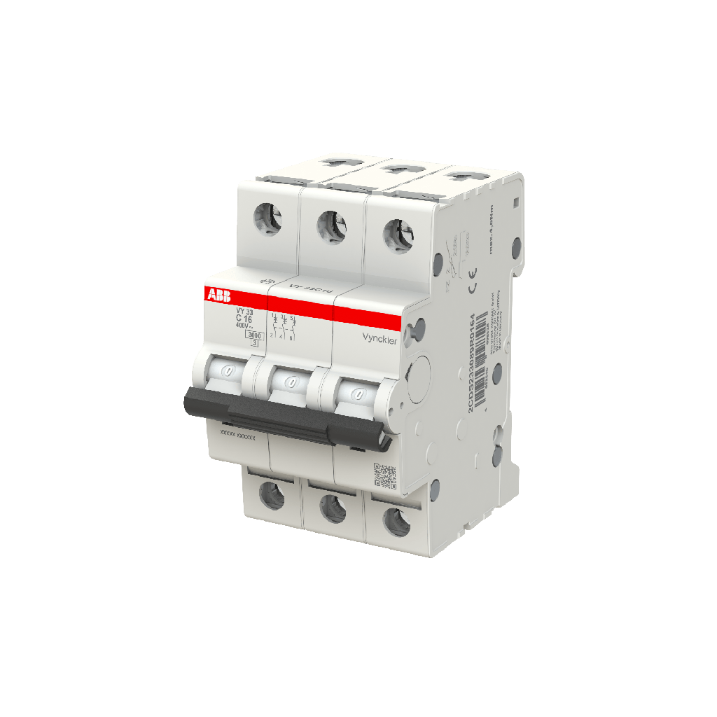 Automaat 3P - 16A - 3kA - curve C