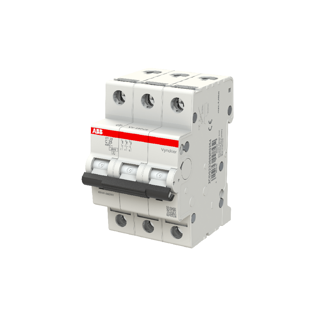 Automaat 3P - 25A - 3kA - curve C