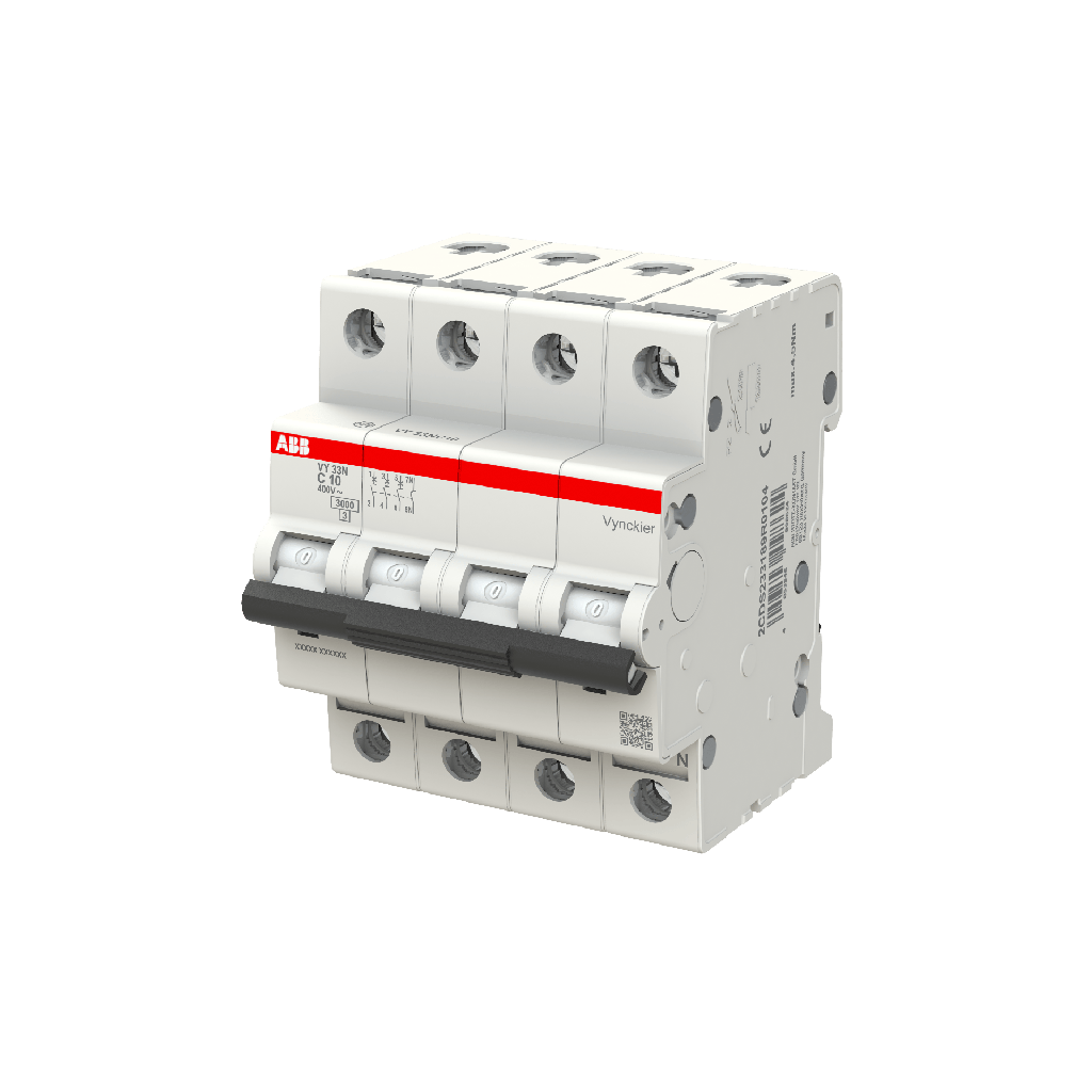 Automaat 3P+N - 10A - 3kA - curve C