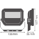 Gen 4 floodlight zwart 8W/6W koel wit