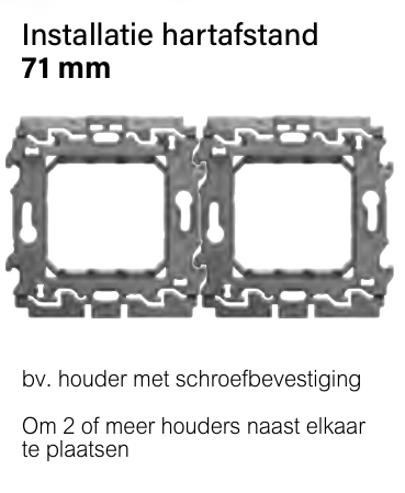 Light Now houder met schroefbevestiging zonder schroeven