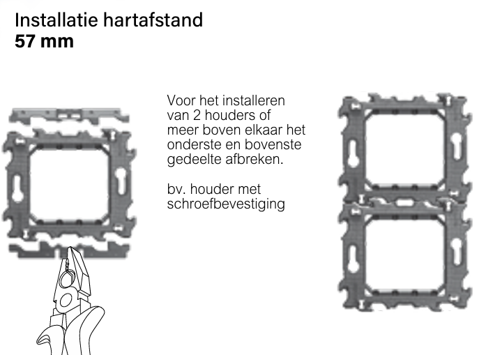 Light Now houder met klauwbevestiging