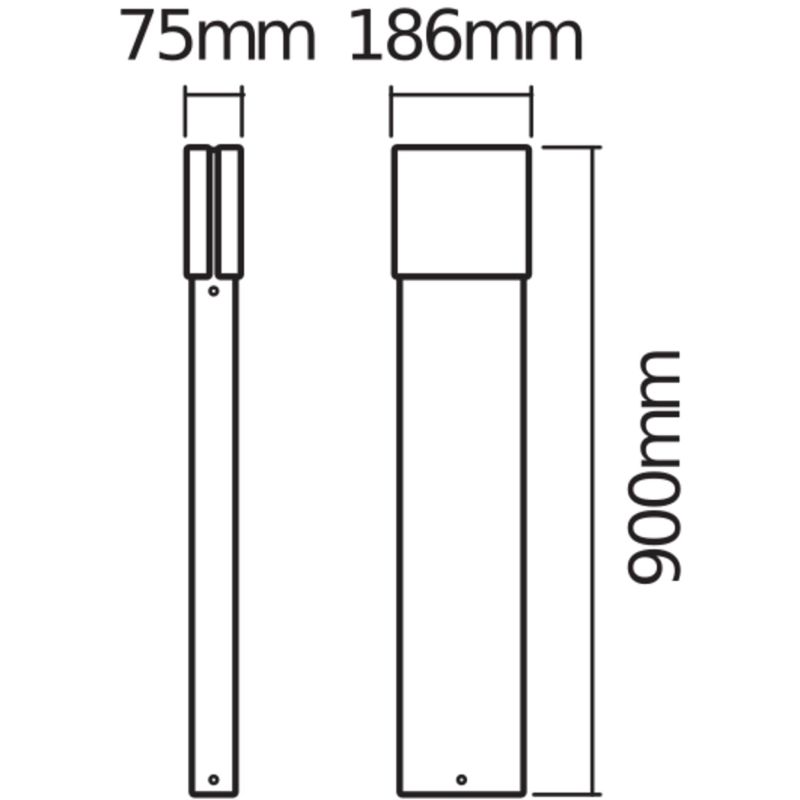 Endura Style tuinpaal 12,5W 90cm