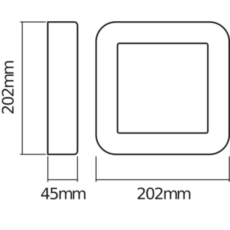 Endura Style Square 13,5W wit