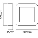 Endura Style Square 13,5W wit