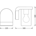 Endura Classic Cascade Wall E27 amber