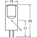 ledlamp G4 2,6W 12V warm wit