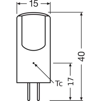 ledlamp G4 2W 12V warm wit dimbaar