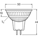 ledlamp GU5.3 2,1W warm wit 12V