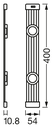 kastverlichting Linear Led Magnet 2 spots met sensor 7W