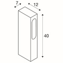 Slotbox design tuinpaal 4,3W 40cm