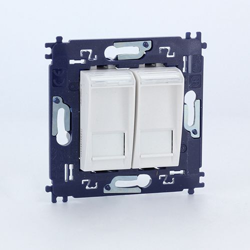 Double prise RJ45 6UTP Set Living Light - N4279C6V2