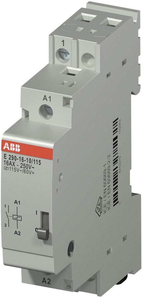 contactor 1no+1nc 16A 230Vac 1mod