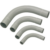 coude PVC 40mm gris foncé sans halogène