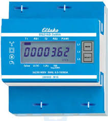 kW energiemeter 3F+N 10/80A 230/400V 4mod geijkt