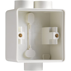 Boîte simple avec entrée de câble 2+1 x M20 Blanc 701-84112