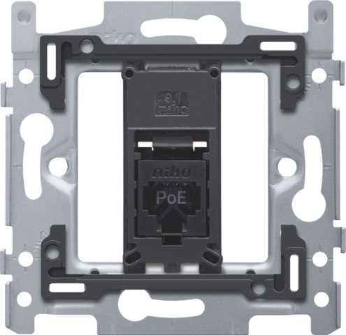 1 RJ45 UTP CAT6 POE, 60x71, VIS