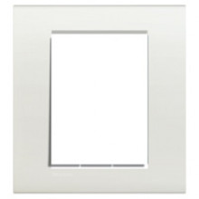 LivingLight - Plaque de recouvrement 3+3 modules blanc LNA4826BI