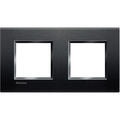 Plaque de recouvrement 2 x 2 mod LivingLight horizontal anthracite