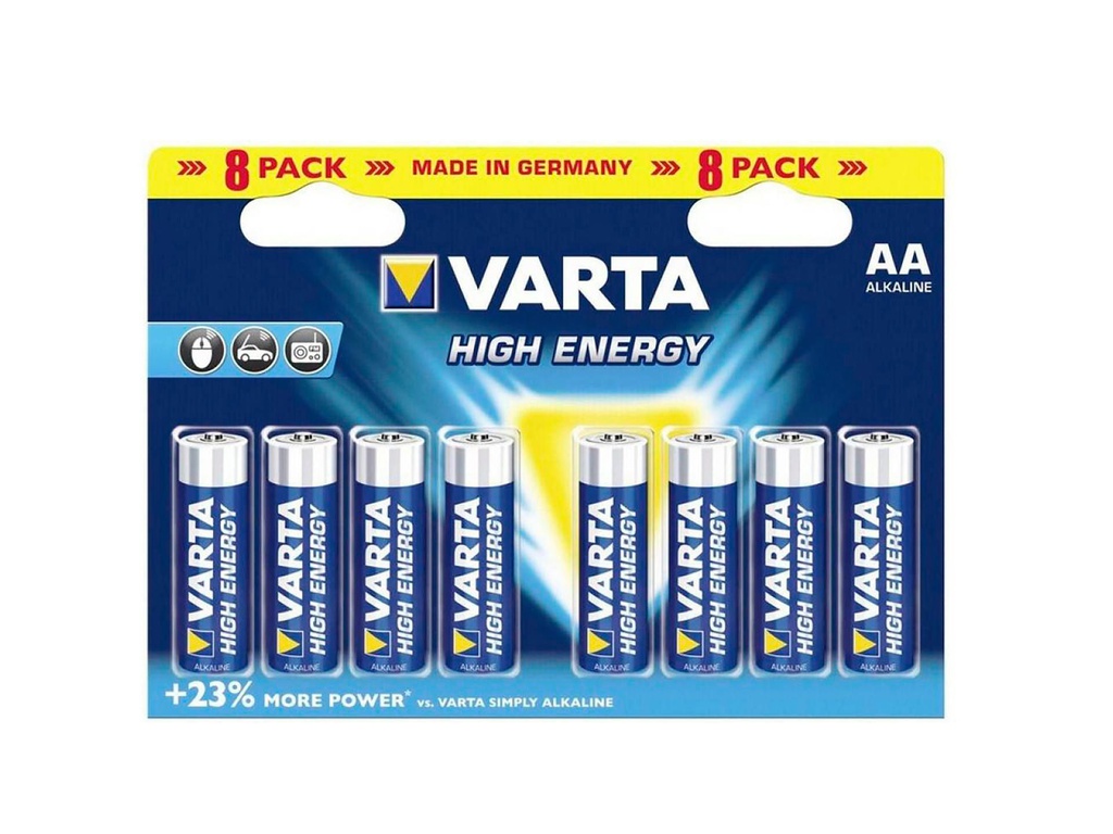 batterie high energy AA 1.5v 8x