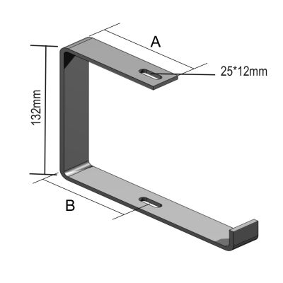 Ophangbeugel kabelbaan OBZ130x75mm