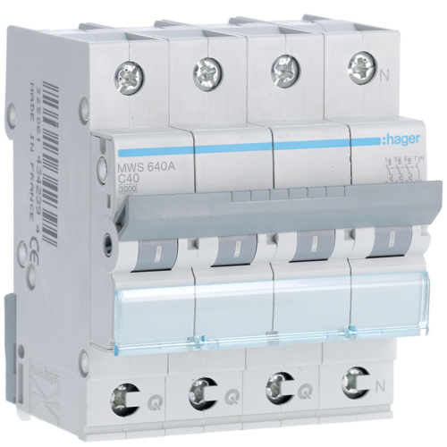 automaat 3P+N - 40A - 3kA - curve C