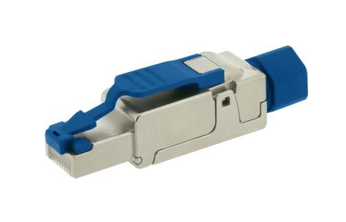 RJ45 TOOLLESS MODULAIRE PLUG STP C6A 10G IP20 GRIS CABLE MASSIF