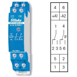 Relais de commutation 2 contacts inverseurs ER12-002-UC