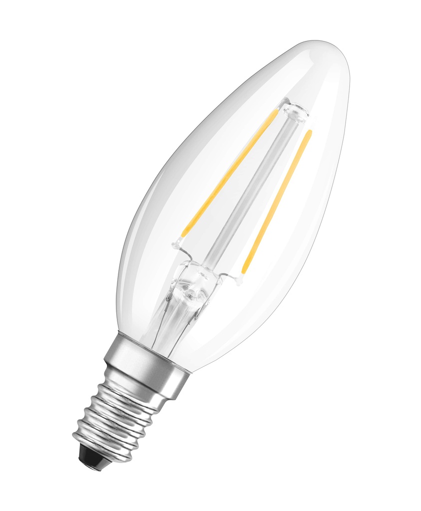 lampe LED E14 1,5W filament blanc chaud