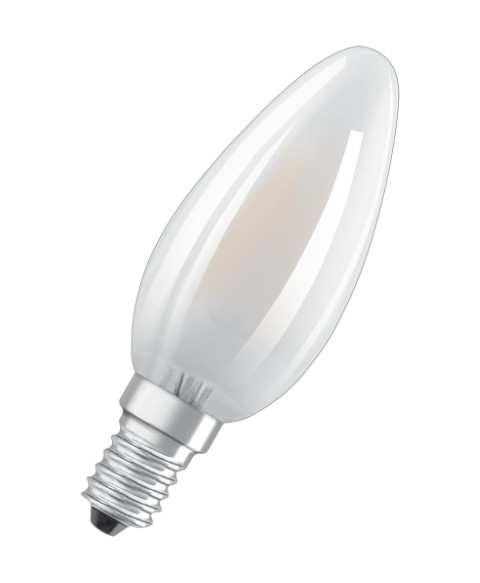 ledlamp E14 2,8W mat warm wit dimbaar