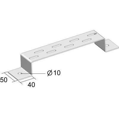 Support de sol et de mur 40 x 200mm par pièce