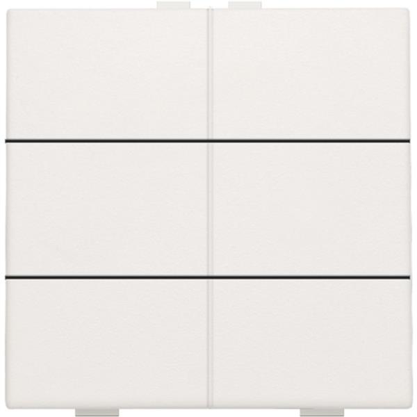 Bouton-poussoir sextuple, Blanc