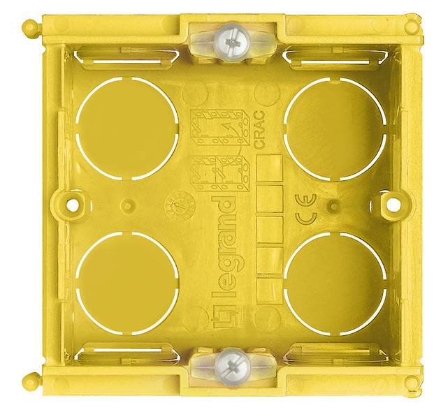 boîte d'encastrement 2 modules maçonnerie