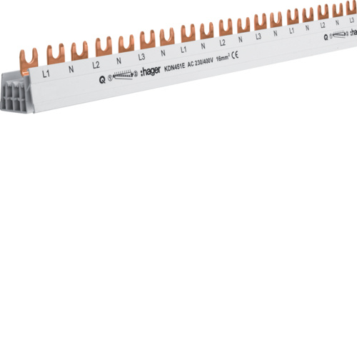 kamgeleider 3x(P+N) 80A 16mm² 54M L1 N L2 N L3 N -  KDN451E