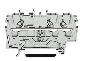 rijgklem 3 verbindingen, 0.25 - 4mm, grijs