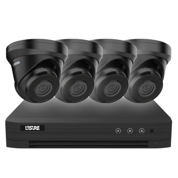 Pack CCTV IP 4x caméras tourelle 4MP