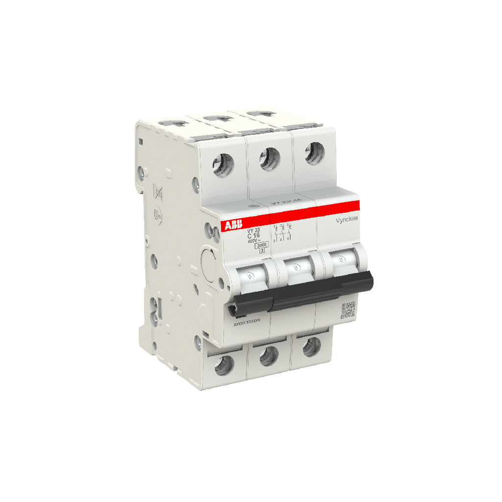 Automaat 3P - 16A - 3kA - curve C