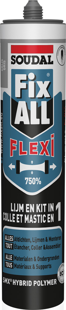 fix all voegen en lijmen grijs 290ml