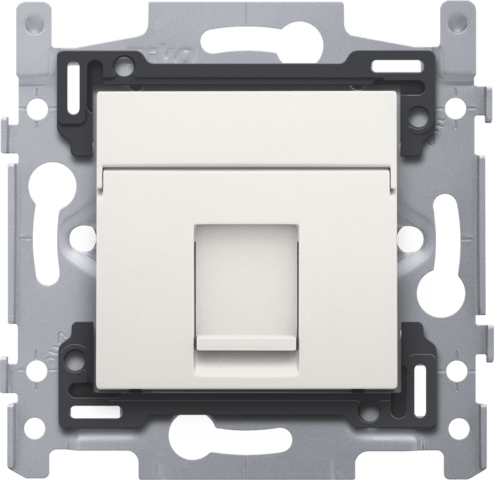 sokkel 1x RJ45 UTP Cat5e PoE met afwerkingsset