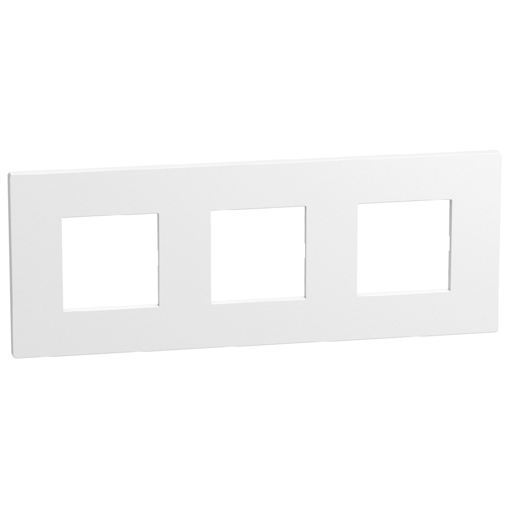 Light Now plaque de finition triple 71mm blanc