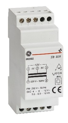 Transformateur de sonnette 10VA - 8/12v TRB10