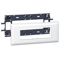 [LEG_010996] DLP (85mm) houder en afdekplaat wit, 6 modules