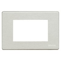 [BTIC_503/3A/AL] 503/3A/AL Magic aluminium Plaque de recouvrement 3 modules