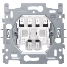 [NIK_170-05605] Double interrupteur va-et-vient et bouton poussoir à borne enfichable 170-05605