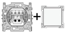 [NIK_101-61200] Dubbelpolige schakelaar + afwerkset Original/Intens White
